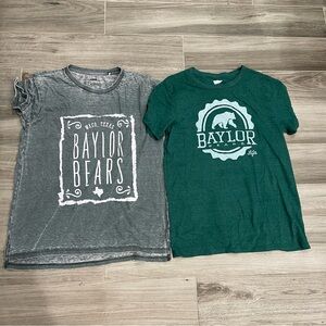 Gray and Green Baylor Bears Tees